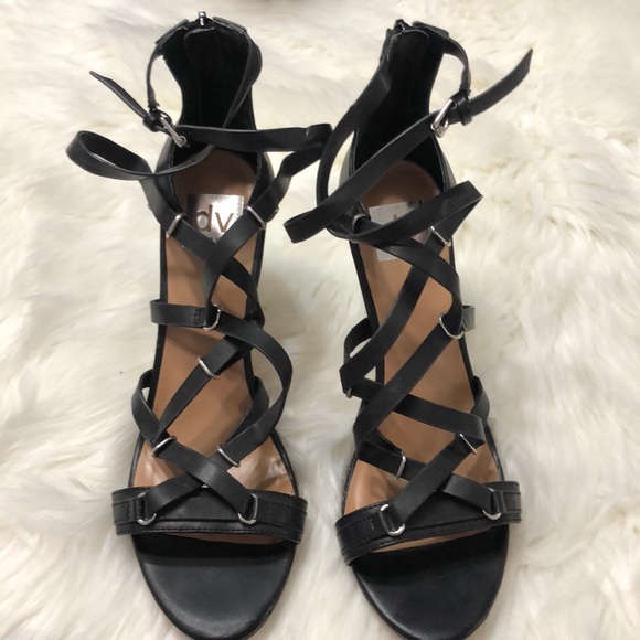 Dolce Vita Shoes - Dolce Vita Black leather heels sz 10 ankle strap